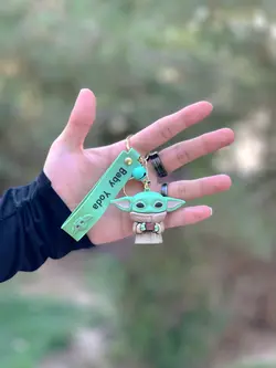 جاکلیدی سیلیکونی مدل بیبی یودا