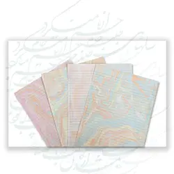 کاغذ ابر و باد دست ساز ویژه خوشنویسی با خودکار