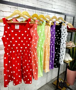 پیراهن قلبی1010 - پوشاک دخترانه سون