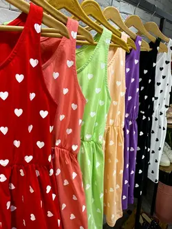 پیراهن قلبی1010 - پوشاک دخترانه سون