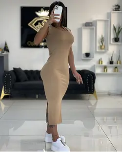 پیراهن بلند کبریتی 1047 - پوشاک دخترانه سون