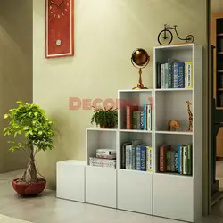 کتابخانه و دکوری 14 مدل 4 ستونی درب دار