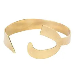 دستبند برنج طرح حرف د