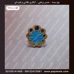 بج سینه-سنجاقی-مگنتی (طلایی-نقره ای)-مات و براق