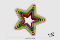کاتر برش دالبر رنگی طرح ستاره