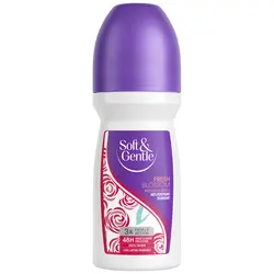 مام رول ضد تعریق Fresh blossom رایحه رز سفید و وانیل soft&amp; gentle ساخت انگلستان حجم 250 میل ‌