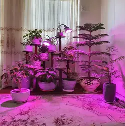 لامپ رشد گیاه  ۱۸ وات ~ ۵۴wl لنزدار با پایه خرطومی فول اسپکتروم