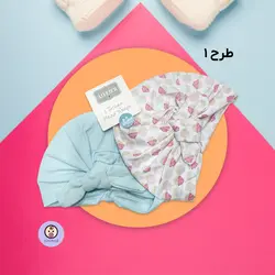 کلاه نخی فانتزی دو عددی نوزاد AIFEIER Head Wraps