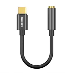 مبدل تایپ سی به جک ۳.۵ میلی متری بیسوس Baseus Type-C Male to 3.5mm Female Adapter CATL54-01