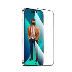 گلس توری دار گرین آیفون 14 پرو Green Lion 3D Desert Round Edge iPhone 14 Pro