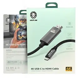 کابل تبدیل USB-C به HDMI گرین لاین Green Lion 4K USB-C to HDMI Cable
