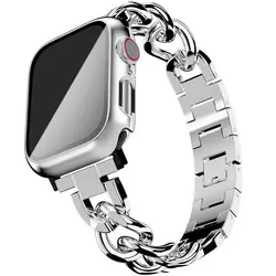 بند کارتیر تک لاین (کوبان) اپل واچ 42-44-45 میلی متر Cartier band (Cuban) Apple watch