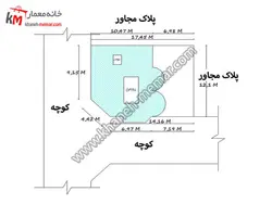 پلان دوبلکس دو طبقه با نمای کلاسیک 12×17.5
