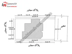 ویلا با سقف شیروانی به سبک دوبلکس با ابعاد 25×13