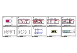 نقشه ساختمان دو طبقه مدرن سه خواب با اسکلت بتنی  30.9×11.5
