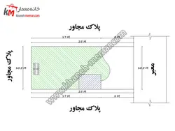 نقشه ساختمان دو طبقه دو واحدی 25×10.5