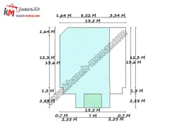 ویلا دوبلکس کلاسیک 185 متری در زمینی به ابعاد 77.41×40.33