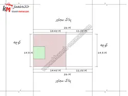 ساختمان دو طبقه جنوبی 26×14.3