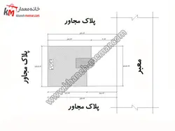 نقشه ساختمان دو طبقه ویلایی 23×13/5