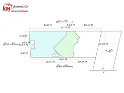 پلان ویلایی دوبلکس دو طبقه اسکلت بتنی جنوبی 330 متری با نمای مدرن 11×29.72