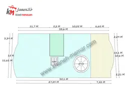 نقشه ساختمان چهار طبقه تجاری مسکونی35.1×11.61