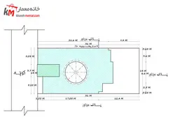 نقشه ساختمان سه خوابه شمالی 14×31