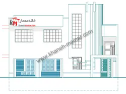 نقشه ساختمان 130 متری جنوبی 19×12