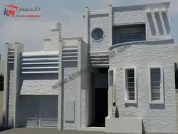 نقشه خانه دوبلکس دو طبقه سه خوابه مدرن اسکلت بنایی 225 متری 20.5×11