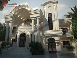 خانه دوبلکس ویلایی با نمای کلاسیک 24/8×17/5