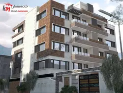 نقشه پلان آپارتمانی پنج طبقه اسکلت بتنی 500 متری 26×19.5