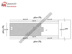 نقشه دوبلکس شمالی با ابعاد32×8.4