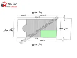 ساختمان فلت مدرن با ابعاد 9.92×22