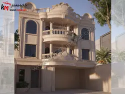 پلان دوبلکس با استخر و ابعاد 25×13