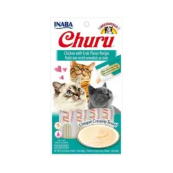 لوازم گربه برند زوو ( ZOO ) کرم پاداش مرغ و خرچنگ Ciao Churu 4x14Gr – کدمحصول 241391