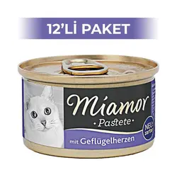 لوازم گربه برند زوو ( ZOO ) گربه بزرگسال کنسرو Miamor Pastete با قلب 85 گرم 12 قطعه – کدمحصول 173407