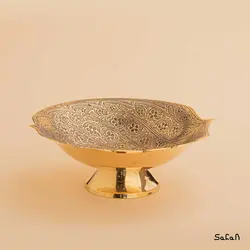آجیل خوری برنجی آنتیک مدل نرگس