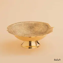 آجیل خوری برنجی آنتیک مدل نرگس