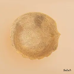 آجیل خوری برنجی آنتیک مدل نرگس