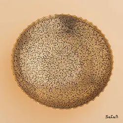 شیرینی خوری برنجی آنتیک مدل ژینوس