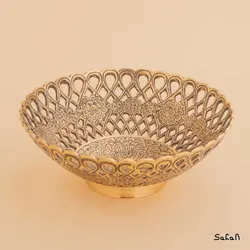 میوه خوری برنجی مشبک آنتیک مدل ونوس