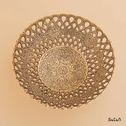 میوه خوری برنجی مشبک آنتیک مدل ونوس