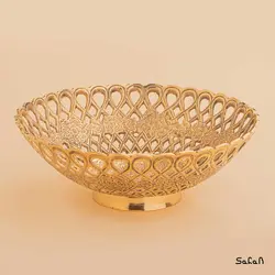 میوه خوری برنجی مشبک آنتیک مدل ونوس