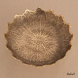 ست پذیرایی برنجی طلایی کد 015