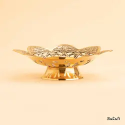 شیرینی خوری کوچک برنجی آنتیک مشبک