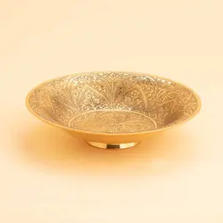 شیرینی خوری کوچک برنجی آنتیک مدل مینا