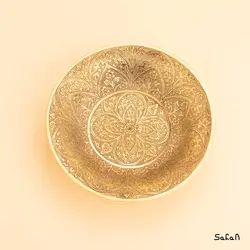 شیرینی خوری کوچک برنجی آنتیک مدل مینا