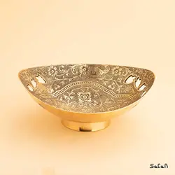 آجیل خوری برنجی آنتیک مدل ایستوما