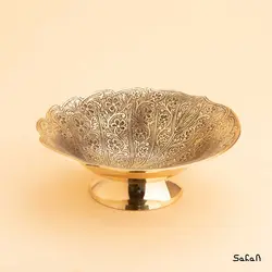 آجیل خوری برنجی آنتیک مدل برگ