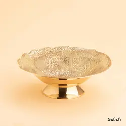 آجیل خوری برنجی آنتیک مدل برگ