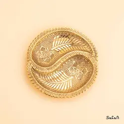 اردو خوری برنجی آنتیک مدل دایره دوقلو